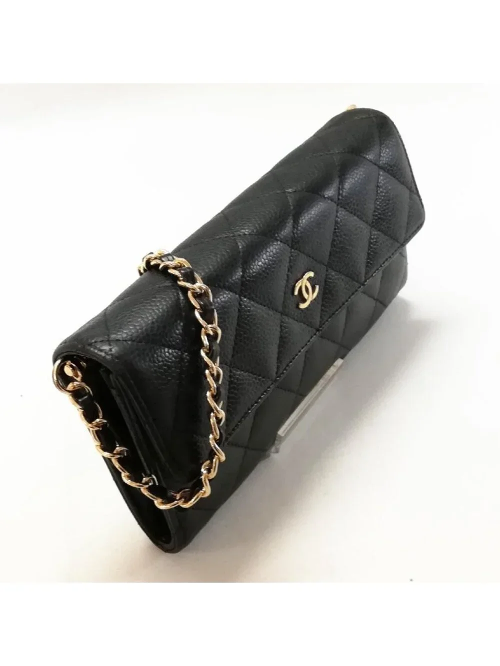 Chanel Caviar Quilted Wallet Black